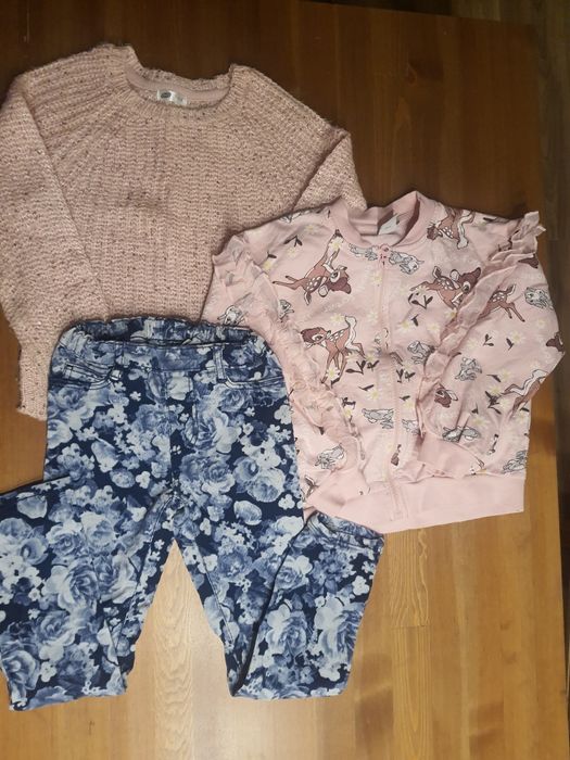 Zestaw ubranek dla dziewczynki, rozmiar 116, 12szt!!