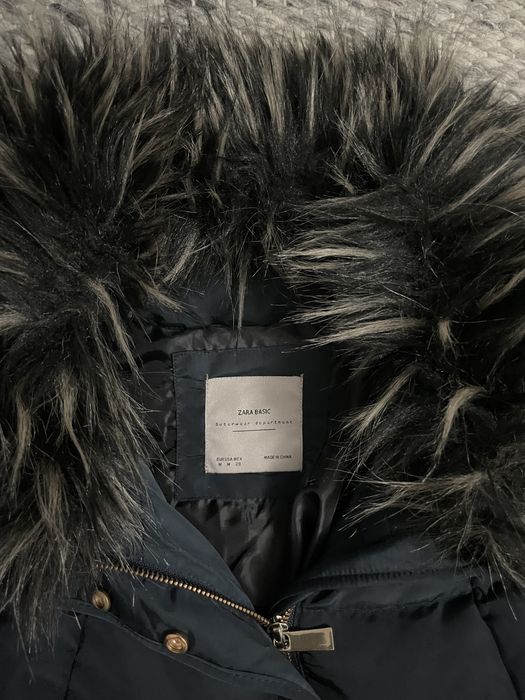 ZARA kurtka puchowa z kołnierzem roz. M