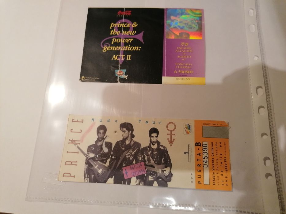 Bilhetes Prince primeiros concertos em Espanha e Portugal