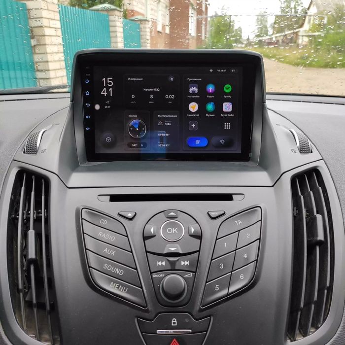 Ford escape (kuga) магнитола 8 ядер 4/64Gb 4G Sim QLED Премиум CarPlay