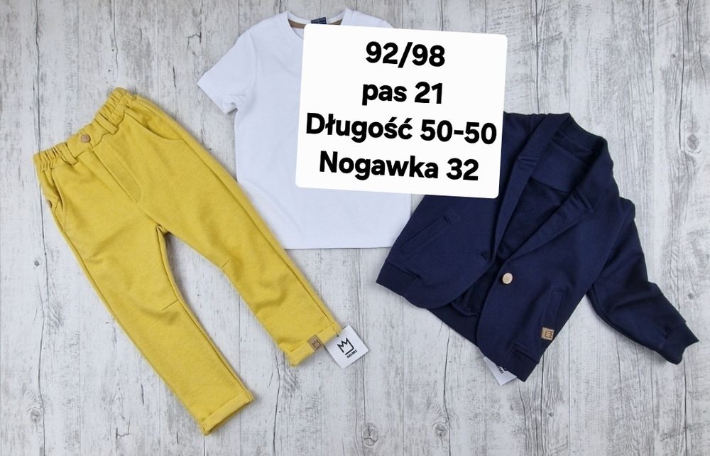 Marynarka bluza chłopięca Mimi 92/98 miekka Granatowa
