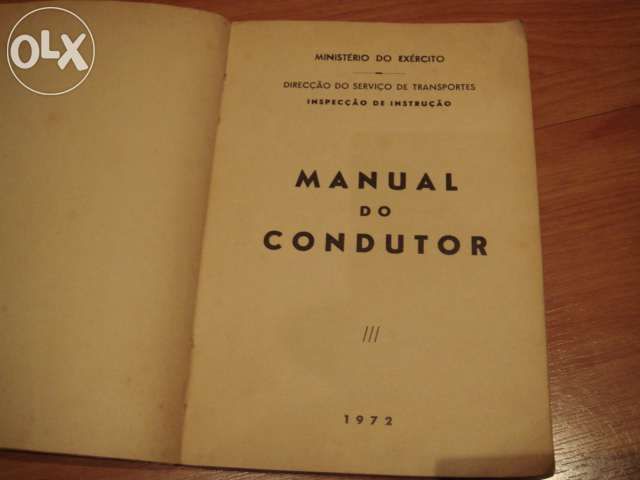 Livro 1972 ministerio do exercito- manual do condutor