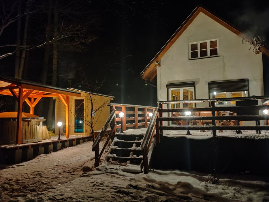 Leśny staw 1! Domek ze SPA! Sauna i balia na wyłączność!