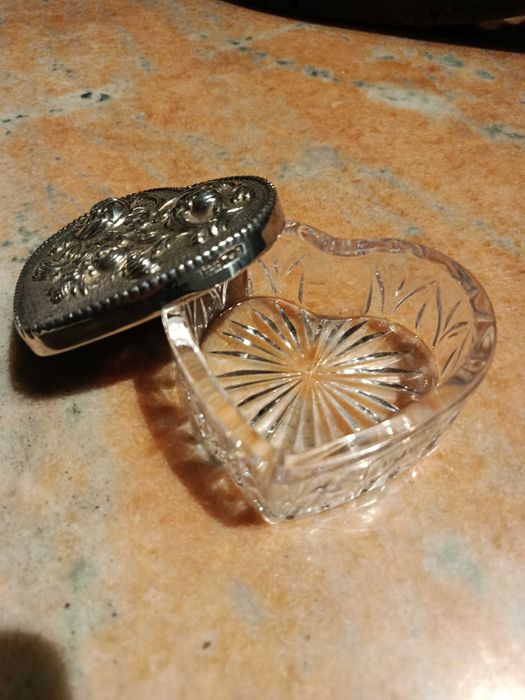 Caixa Cristal Atlantis Casquinha Topázio 9,5 cm Nova