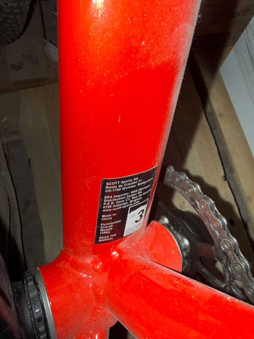 Велосипед SCOTT Scale 970 red (M) + дитяче крісло Hamax