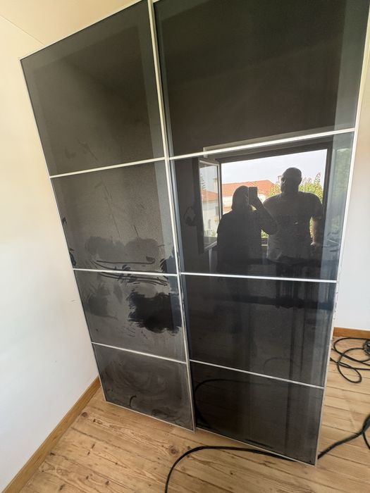 Portas delizantes  roupeiro ikea