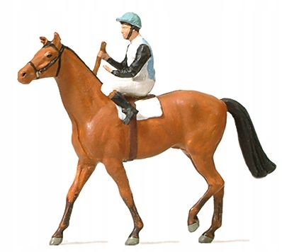 Preiser 29080 - Dżokej na koniu H0
