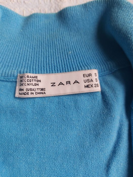 Casaco de malha Turquesa da Zara - Tam° S.