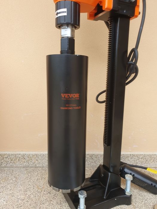 Máquina Carotes Vevor 3500W + Broca Diamantada Ø127mm e Kit Completo