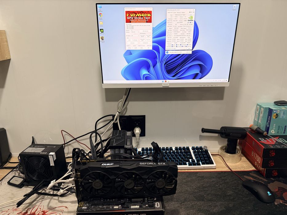 Відеокарта DUKE MSI gtx 1080ti на 11gb відеопамяті