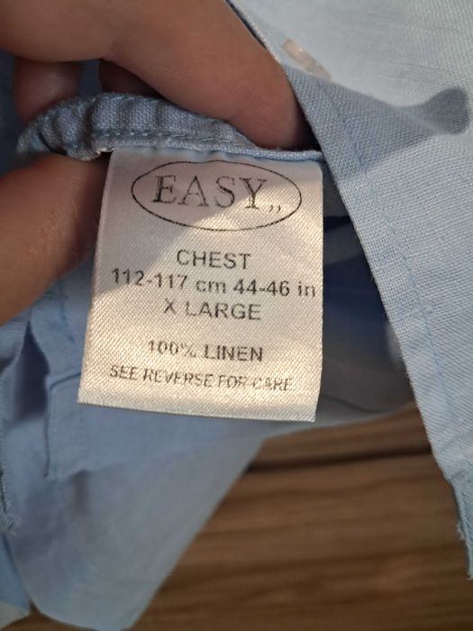 Fajna koszula męska Easy, lniana, 100% len r. XL