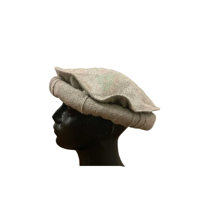 Boné de inverno Winter Cap Chapéu Pakol 100% feito à mão (cinza claro)