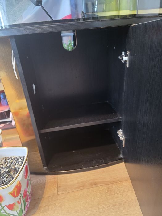 Akwarium panoramiczne z szafką 112l