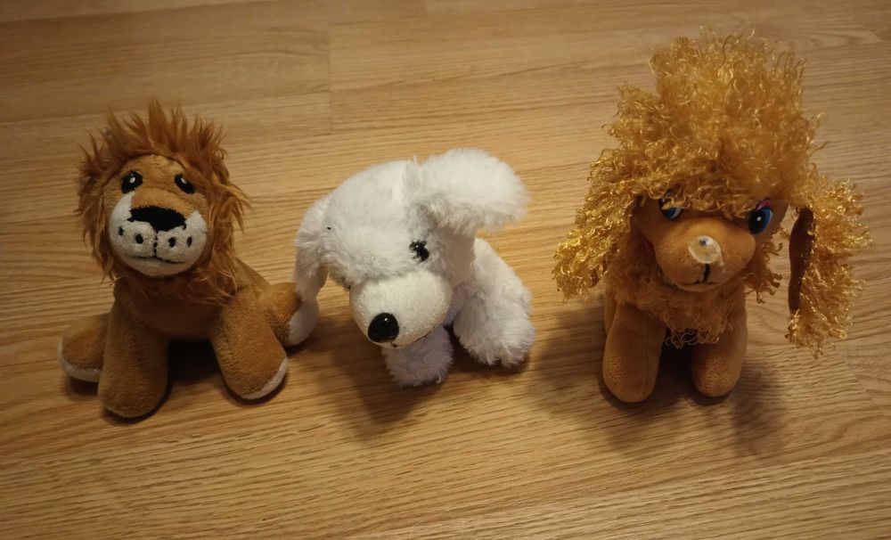 zestaw 6 maskotek zwierząt