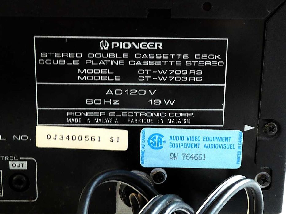 Pioneer CT-W703RS | 1. Właściciel | Dolby S | + Trafo | Mokotów