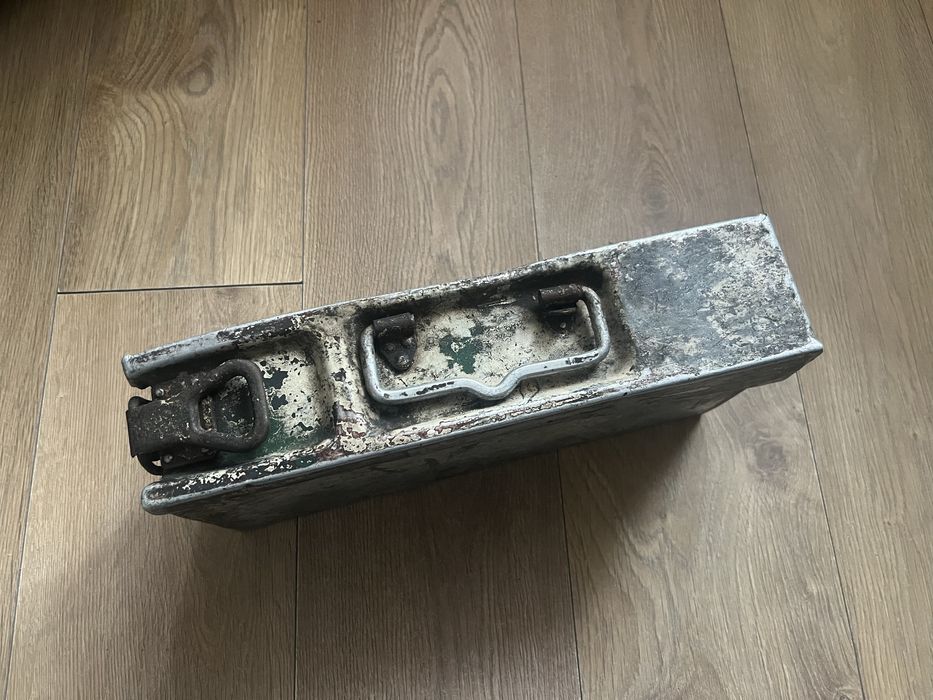 Skrzynka niemiecka MG42 Winter Camo, Patronenkasten Wehrmacht