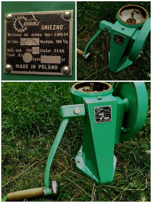 Wirówka do mleka z 1983 roku.LWG-24