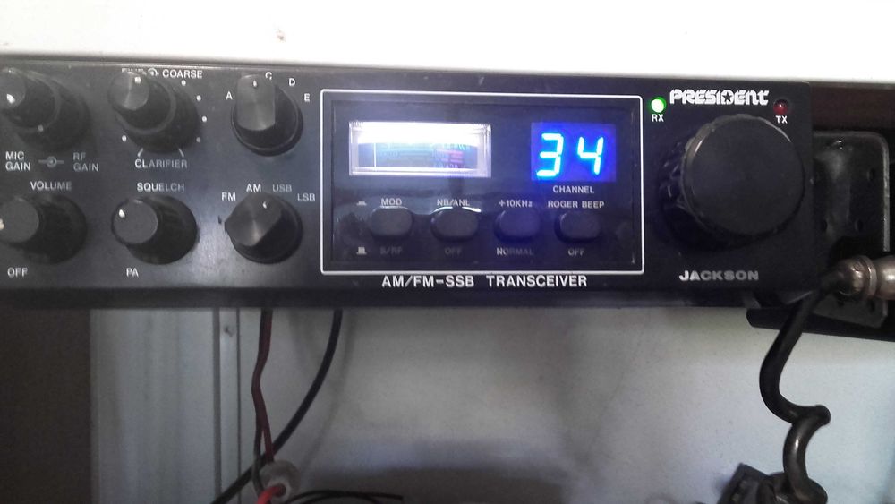 rádio cb president jackson + superstar ss-3900 black