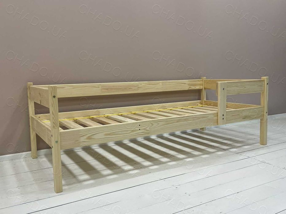 Дитяче ліжко з Матрацом з Матрацом 90x180 натуральне дерево, ліжечко