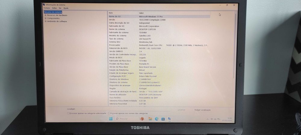 Portátil barato - Toshiba Satelite L300