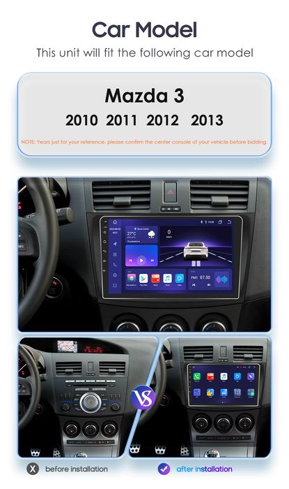 Radio Nawigacja Android Mazda 3