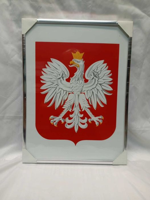 Godło Polski w ramie A3 aluminiowej