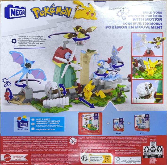 Конструктор Покемони Пикачу Иви Мега Блокс Pokemon Mega Construx Bloks