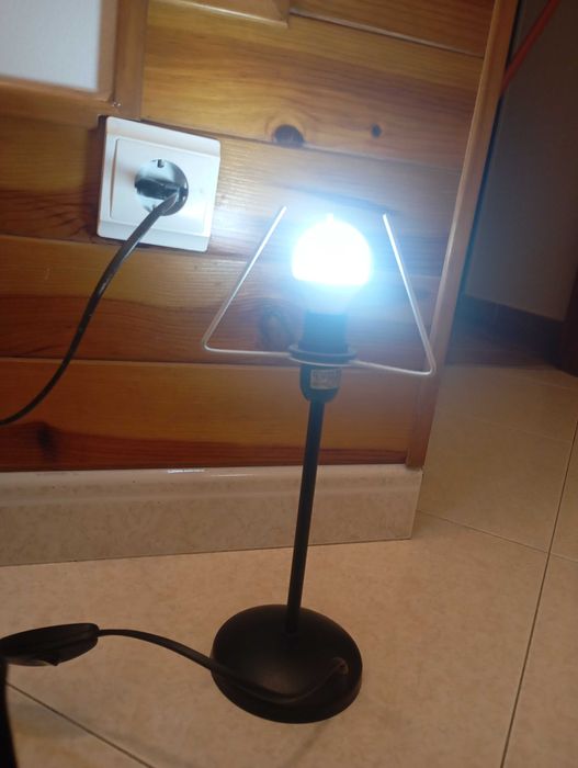 Candeeiro, pequeno, ferro