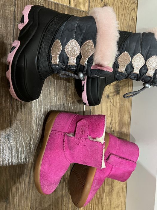 Buty zimowe  dla dziewczynki 2 pary Ugg i Friboo rozmiar 25
