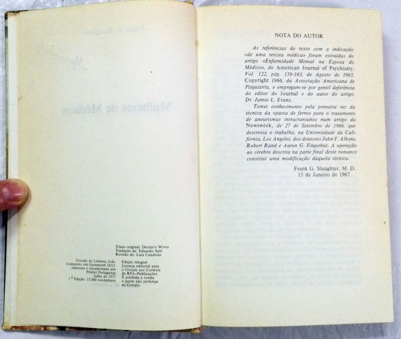 Livro Mulheres de Médicos