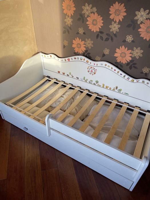 Emma - łózko pojedyncze 160x80 z szufladą+materac