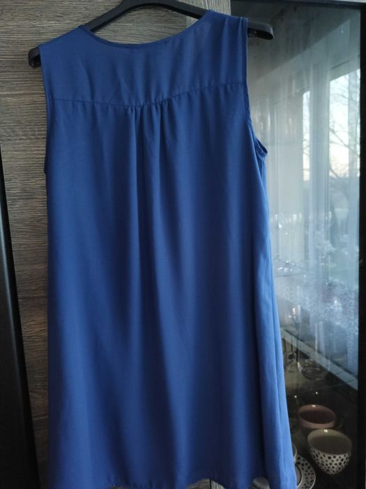 Tunika damska letnia granatowa rozmiar 40 L, może być ciążowa