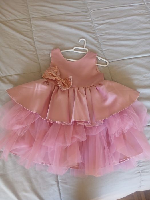 Vestido bebé rosa