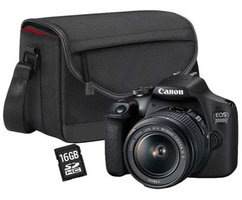 Máquina fotog. Camon EOS 2000D 18-55 DC semi nova