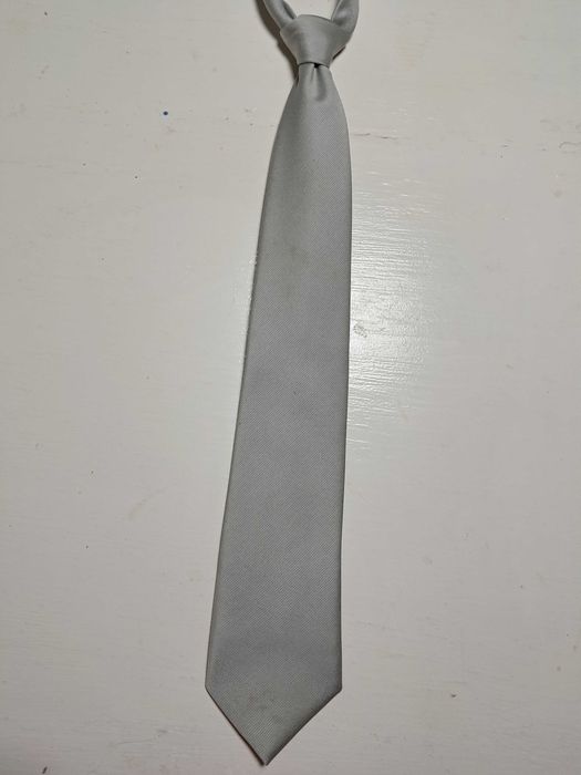 Krawat NEK Szary Srebrny Moda