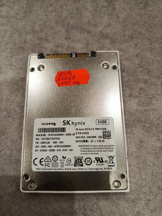 sk hynix ssd 512gb - Купить электронику - Цены на OLX.ua