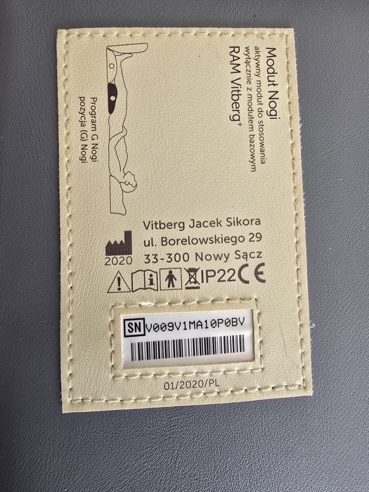 RAM Vitberg do masażu