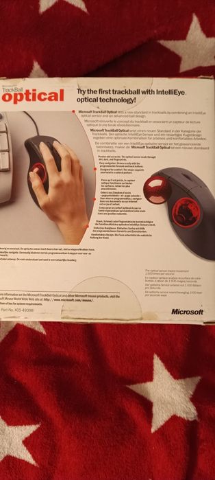 Myszka Microsoft Trackball Optical Mouse USB/ps2 intelliEye