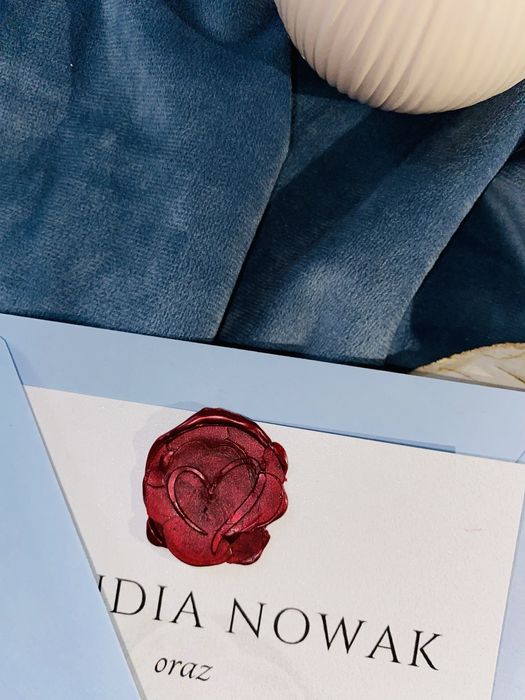 Zaproszenie jednokartkowe z kwiatem