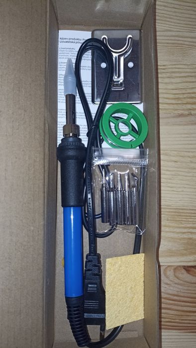 Набір для паяння. 9 одиниць. Паяльник.