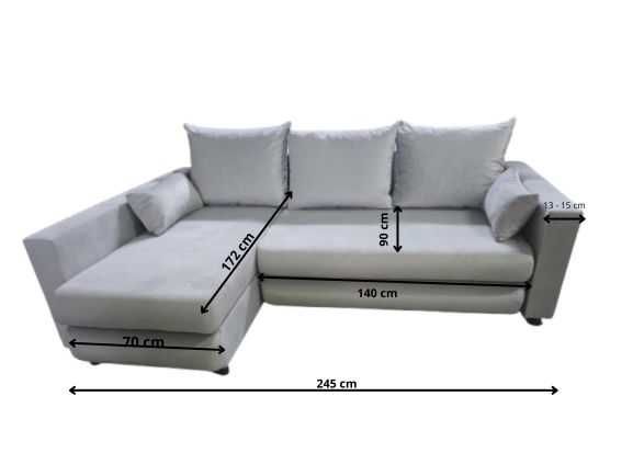 Narożnik NIKI | Funkcja spania | automat