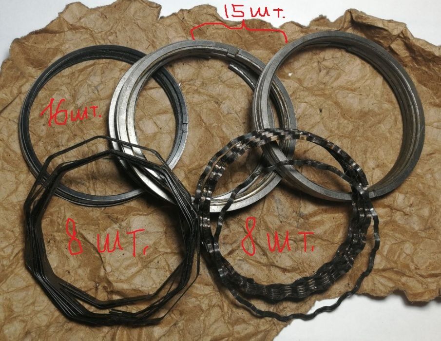 Кольца поршневые, маслосъемные: 150 грн. - Система змащування двигуна ...