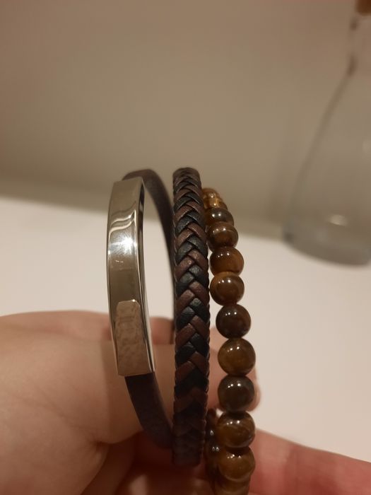 Pulseira homem castanha
