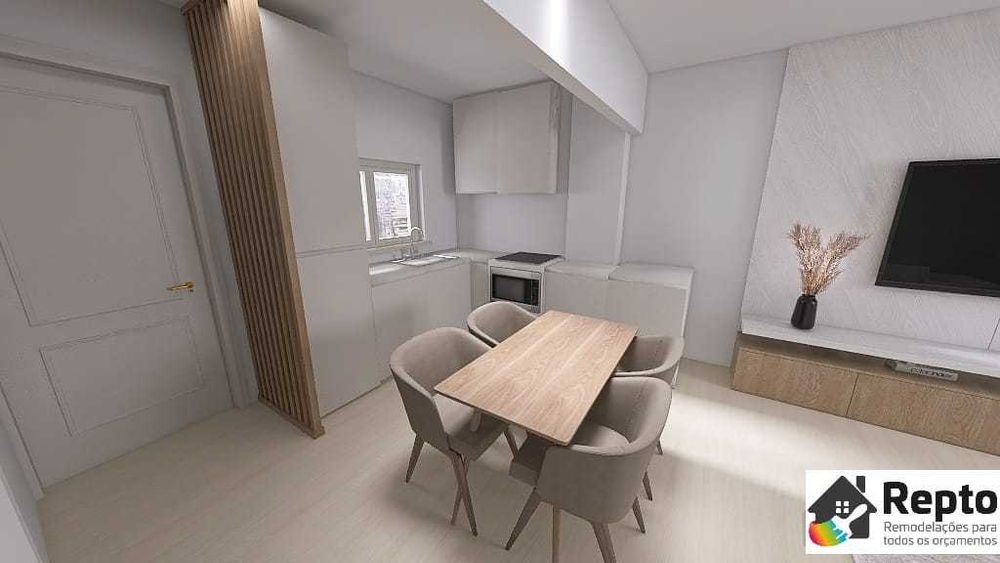APARTAMENTO  T-1 remodelado em Benfica
