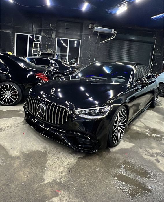 Обвес Бампер передний задний Mercedes Benz W223 S63 Amg решетка