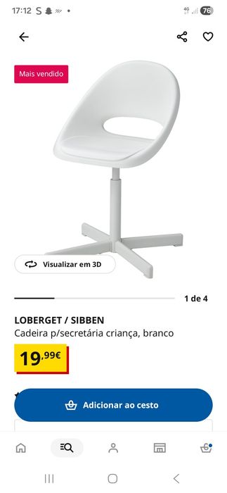 Cadeira de escritório criança