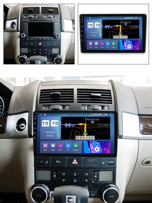 Штатна магнітола Volkswagen Touareg android 10 GPS 4G CarPlay
