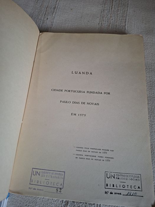 Luanda Angola livro antigo