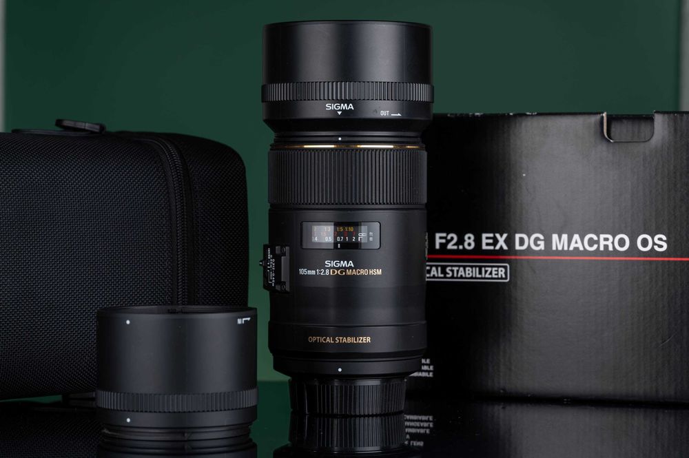 Sigma 105mm f/2.8 EX DG OS HSM Macro (Mocowanie Nikon F). Stan Idealny