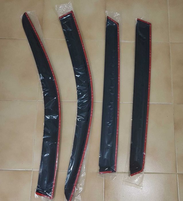 Conj. defletores vento/chuva 4 peças frt/tras VW Golf 5 04-09